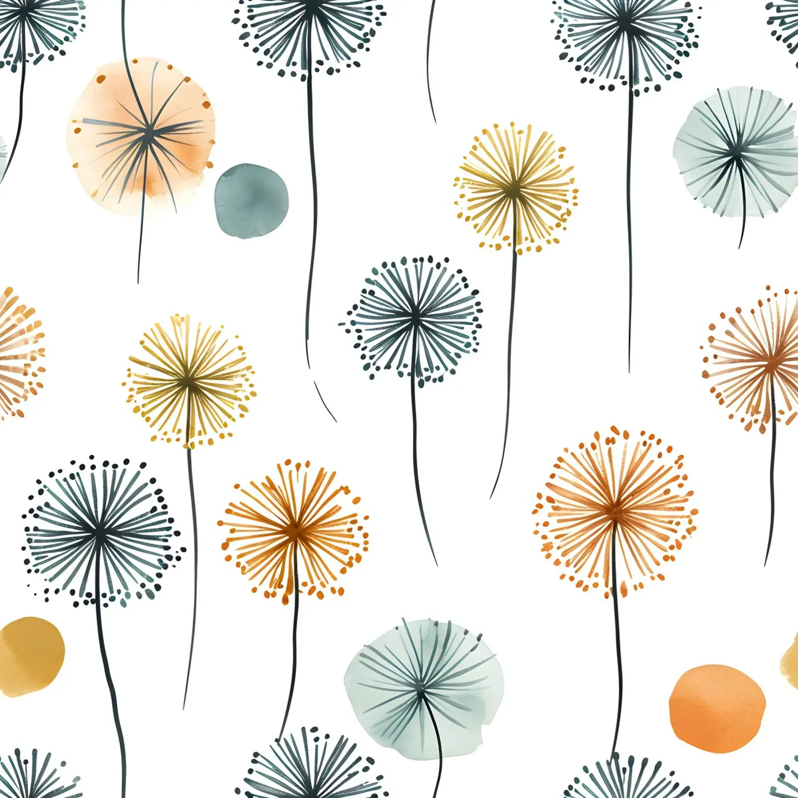 Soffice brezza di denti di leone pellicola backlit da Botanical Pattern House