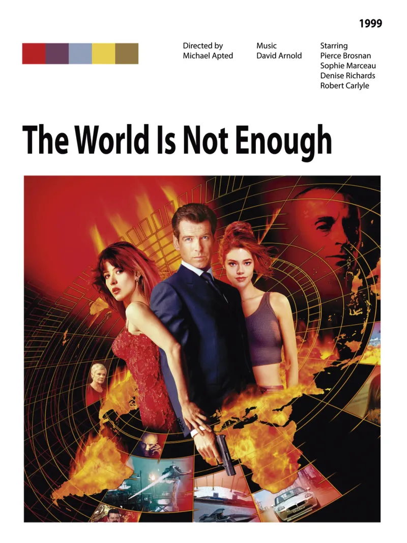 The World Is Not Enough canvas by The Movie Wall