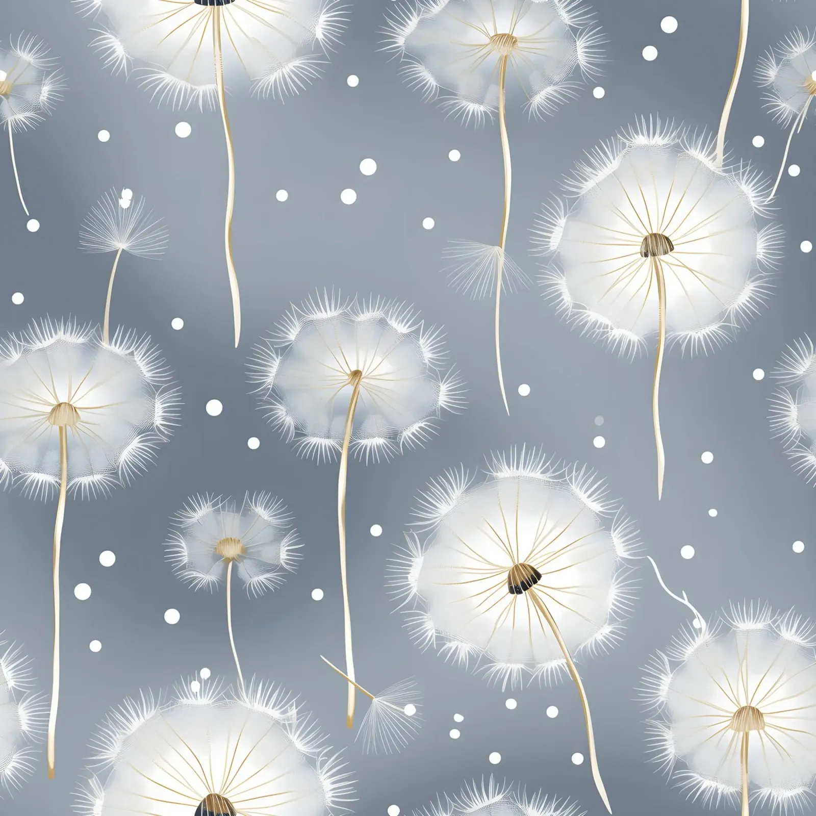 Das Flüstern des weißen Löwenzahns Poster mit Kunststoffrahmen von Botanical Pattern House