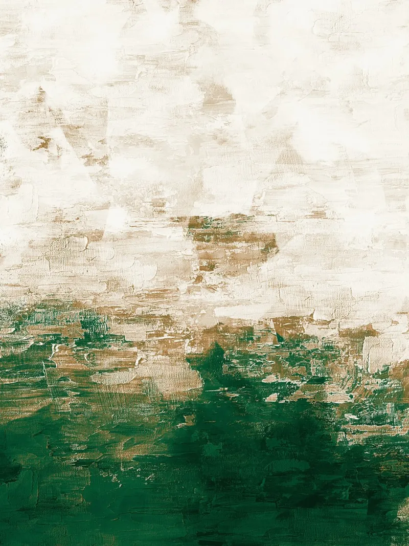 Abstract Painting no. 1 Green carta hahnemühle da adrianooliveira
