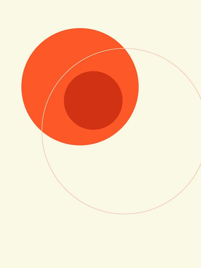 Orange Circular Composition plexiglass da adrianooliveira