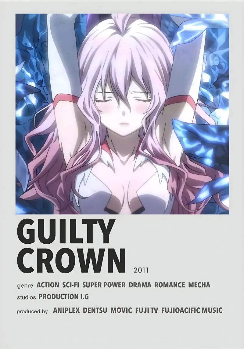 GUILTY  CROWN  2011 pellicola backlit da Totoya