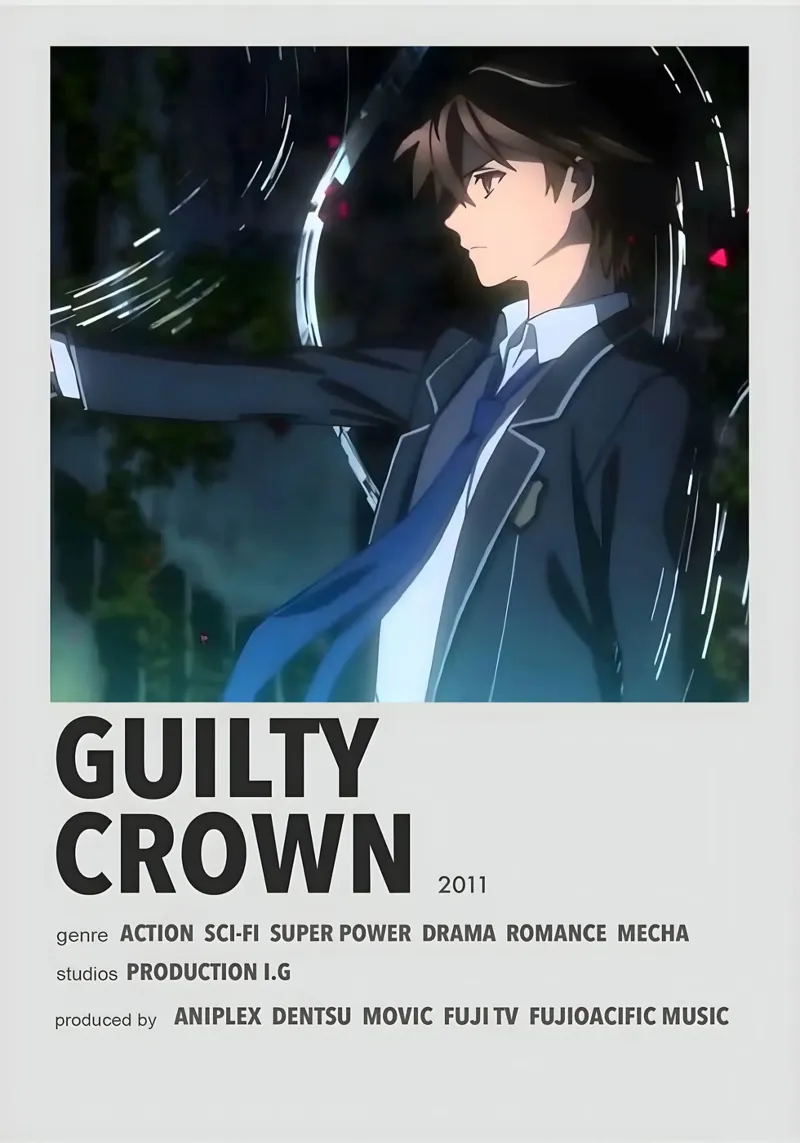 GUILTY  CROWN  2011 Backlit Folie von Totoya