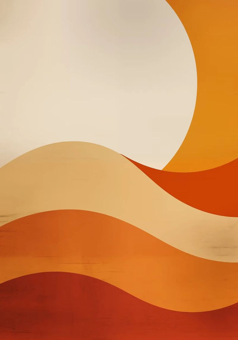 sol líneas curvas formas simples geometría poster de Perry Kale