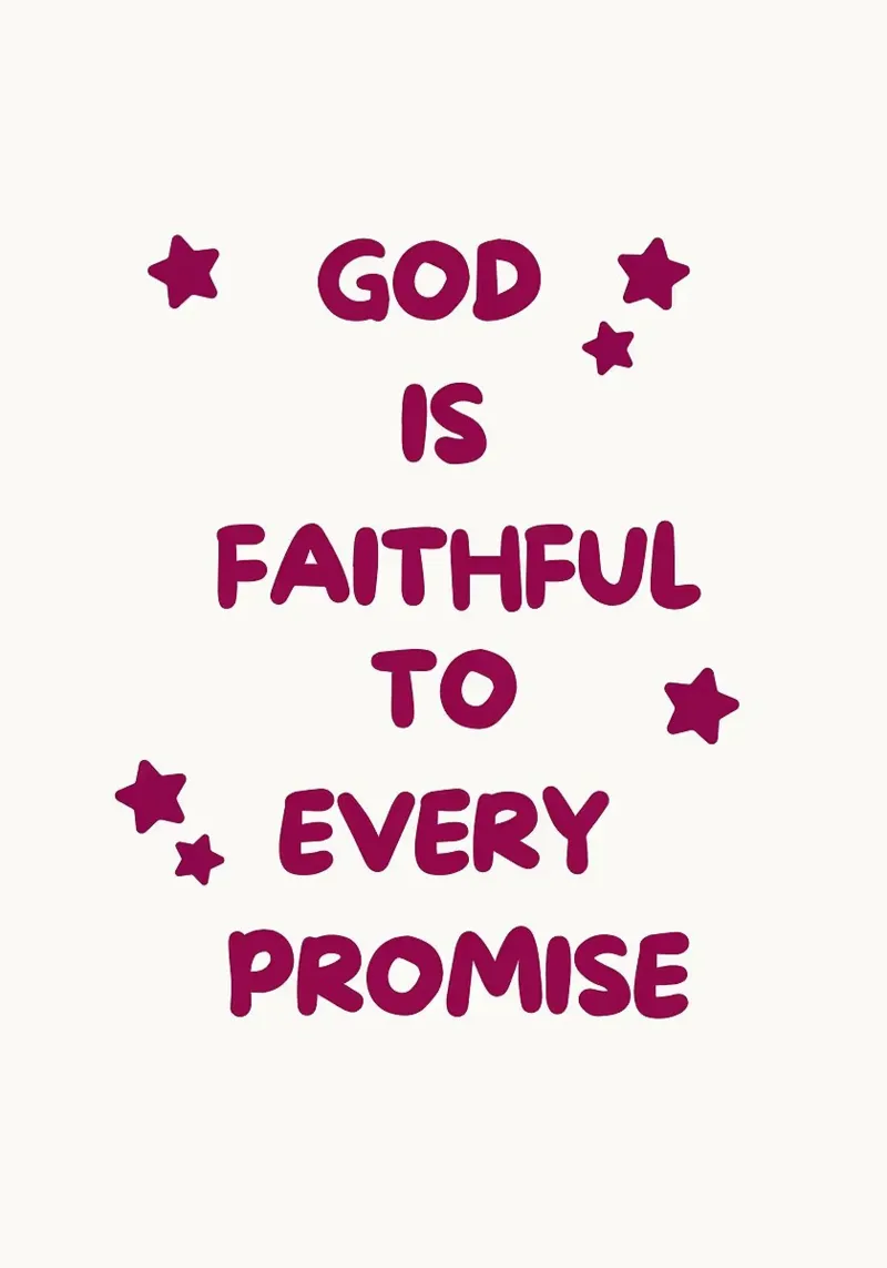 Text Sterne Glaube Versprechen Affirmation motivierend Poster von James Isaac Jackson