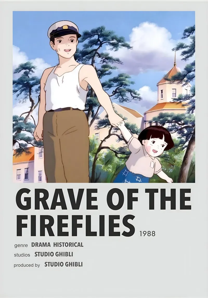 GRAVE OF THE FIREFLIES 1988 pellicola backlit da Totoya