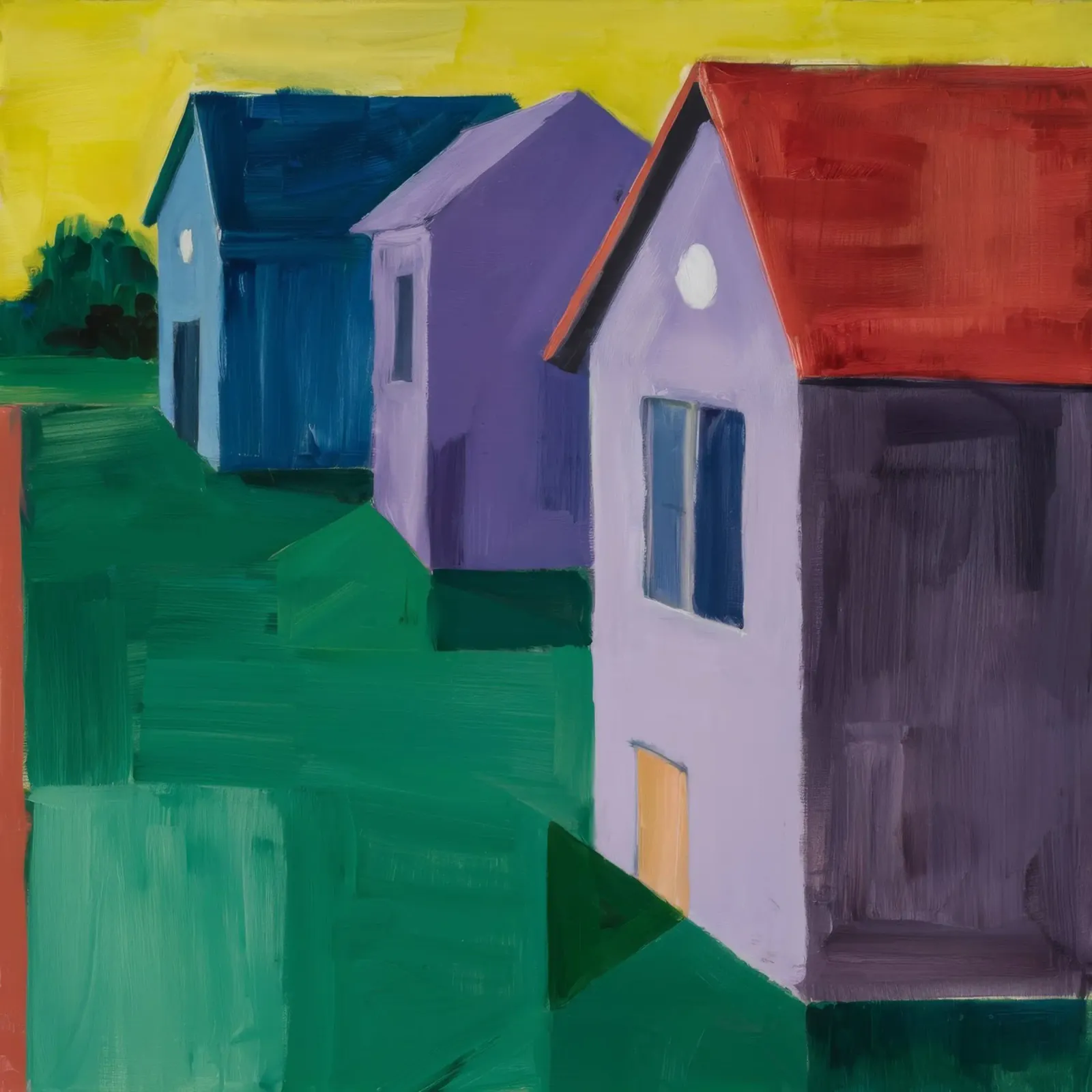 Evening Village Block hahnemühle by Mystic Grain