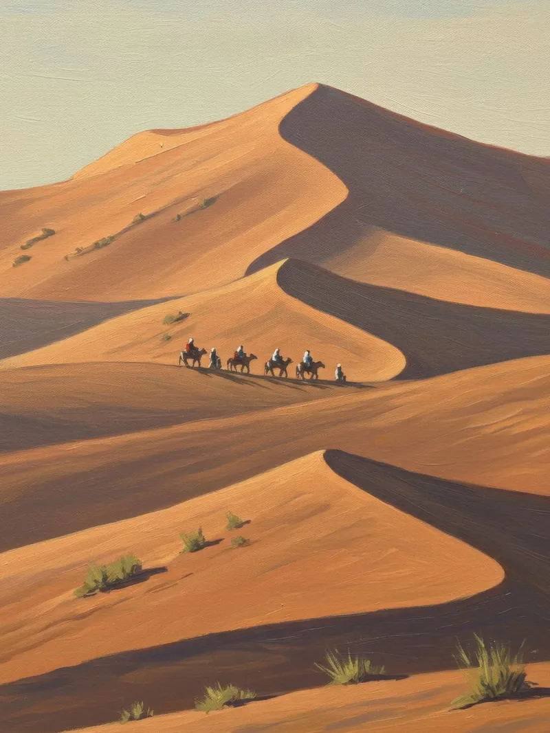 Camminatori del deserto carta hahnemühle da Art Center