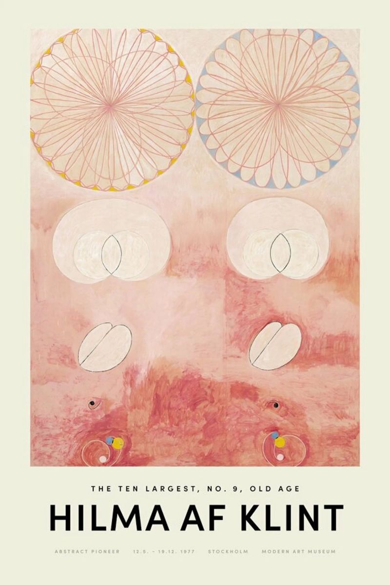 Hilma af Klint - The Ten Largest, No. 9 poster by Vintage by JUNIQE