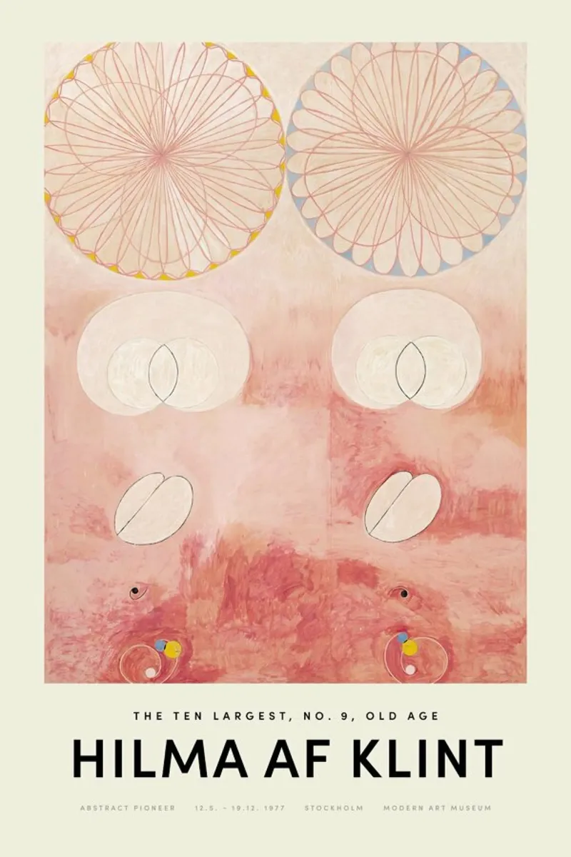 Hilma af Klint - The Ten Largest, No. 9 carta hahnemühle da Vintage by JUNIQE