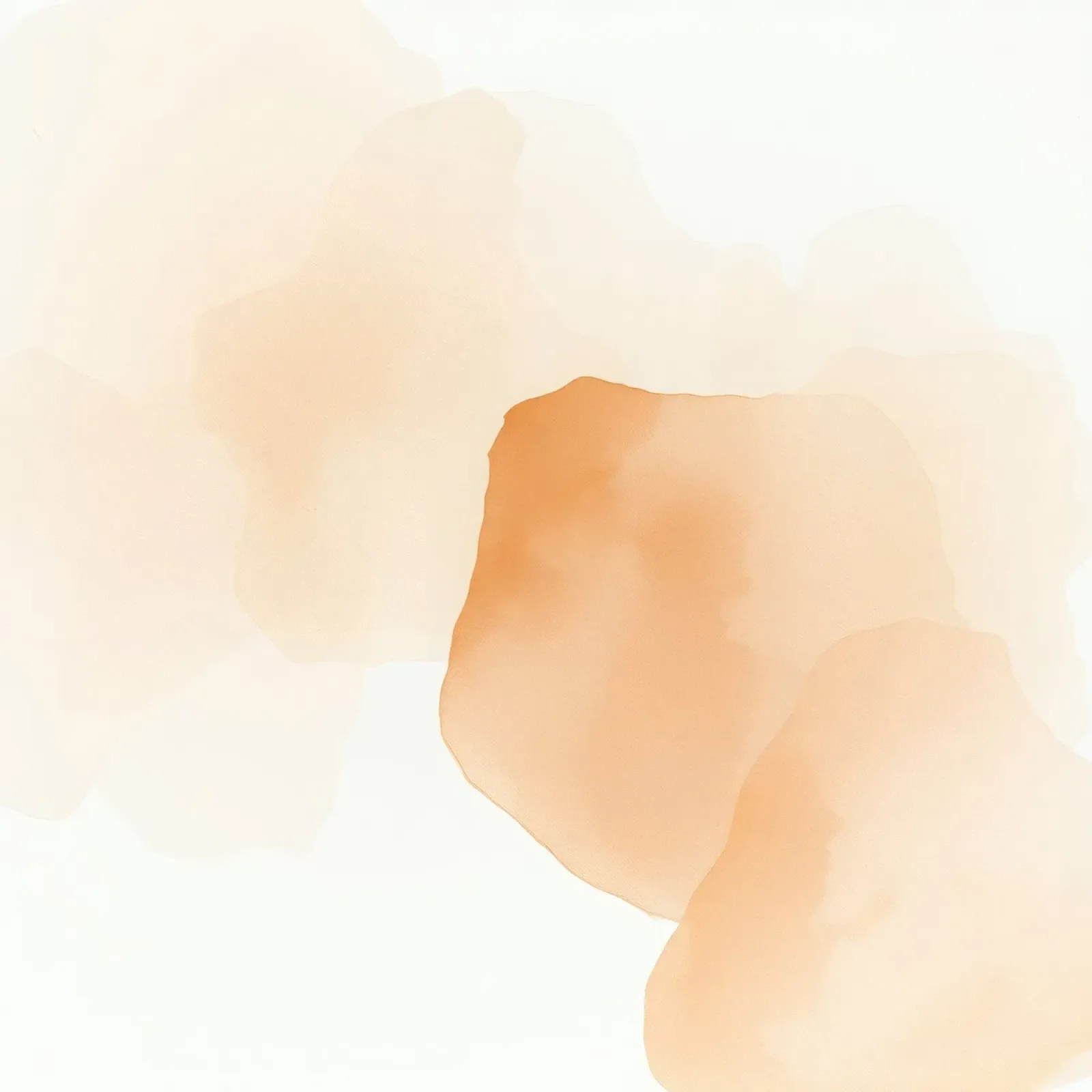pittura astratta ad acquerello con i colori caldi del pesca e del beige plexiglass da DesignDoodle
