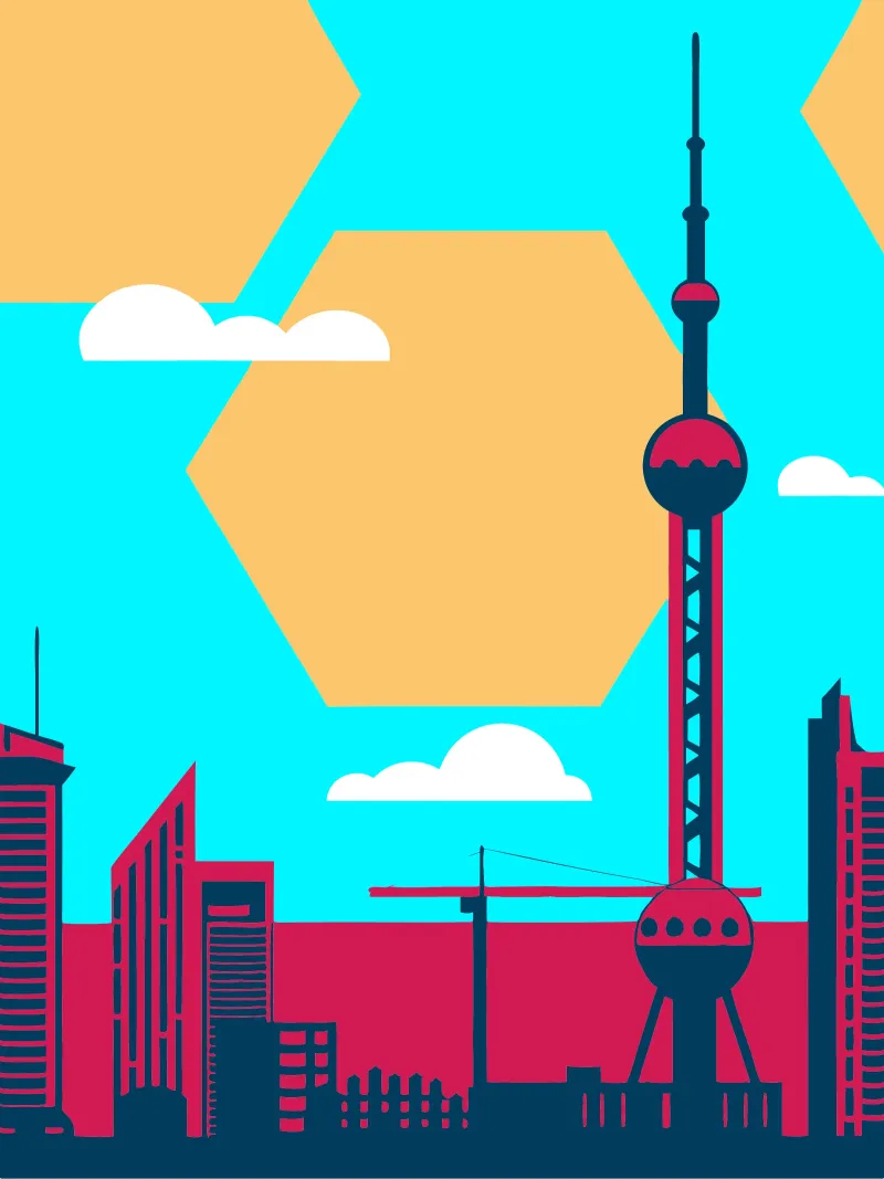 Città di Shanghai carta hahnemühle da TODAY'S SHOP