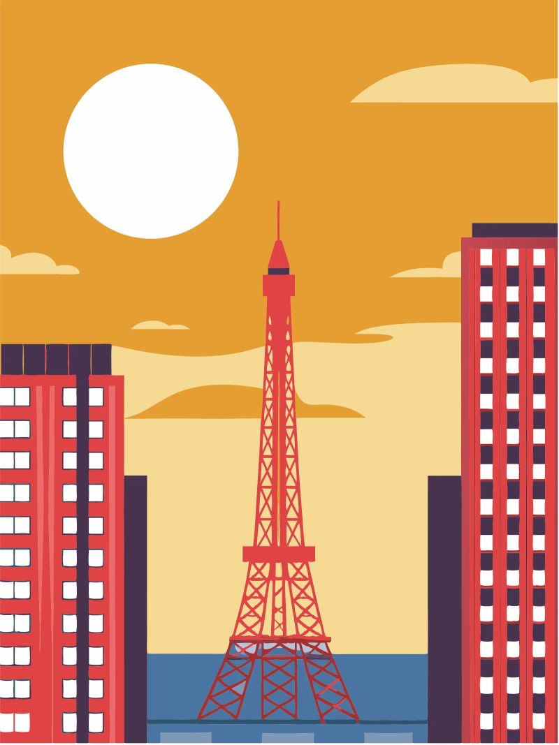 Eiffel Tower pellicola backlit da TODAY'S SHOP