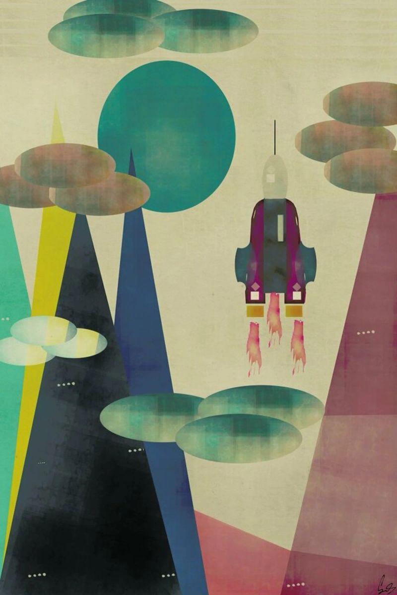 life on mars Leinwand von Brian Buckley