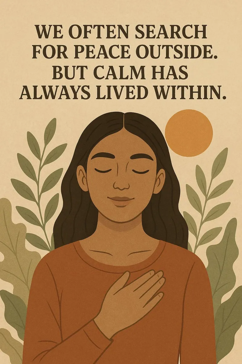 The Calm Within canvas by Sayfudin