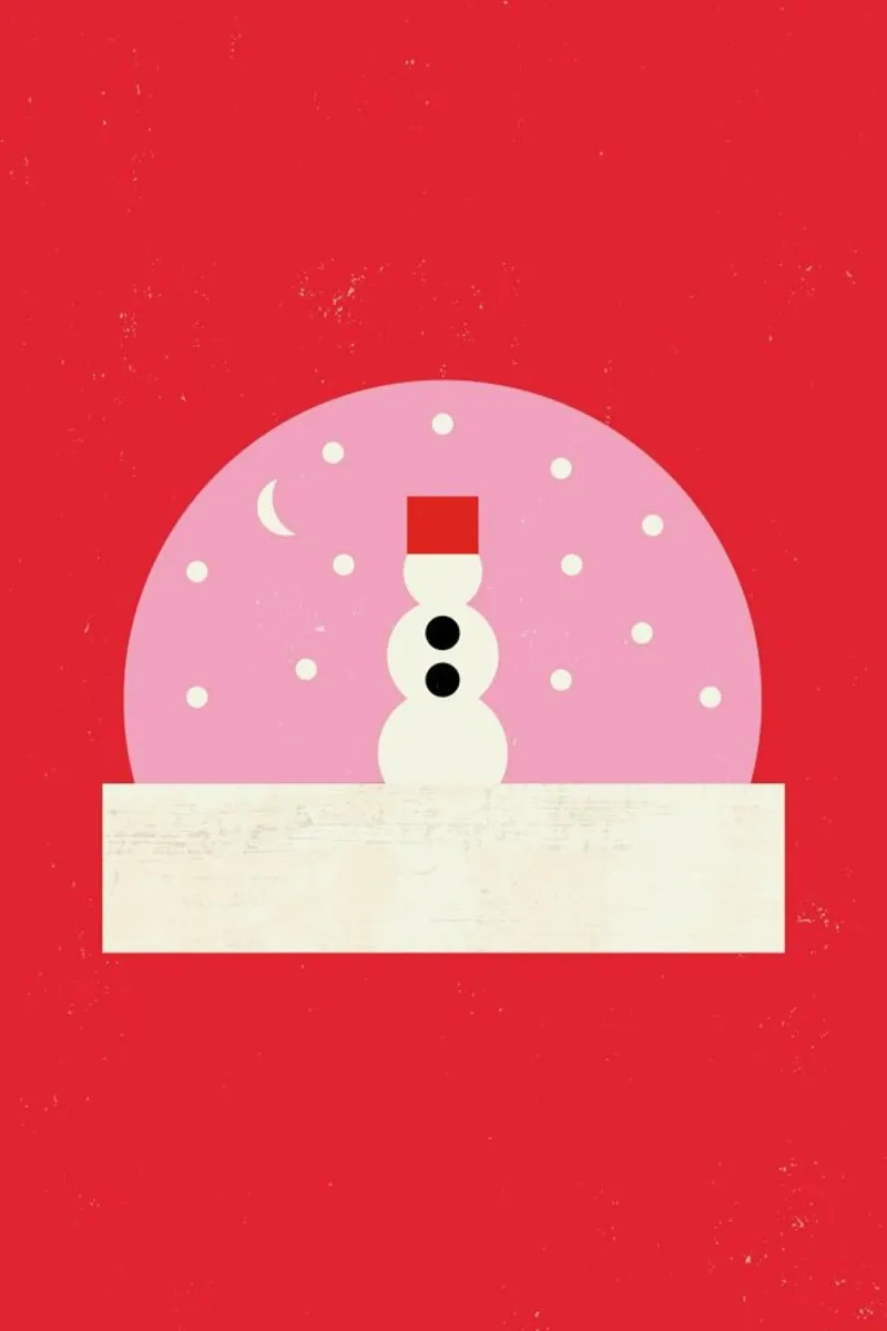 Snowman Snowglobe pellicola backlit da daylight design studio
