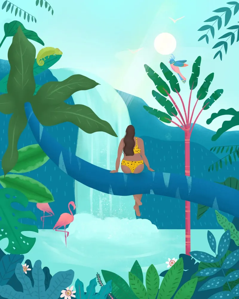 Jungle Woman Hahnemühle von PetrArts