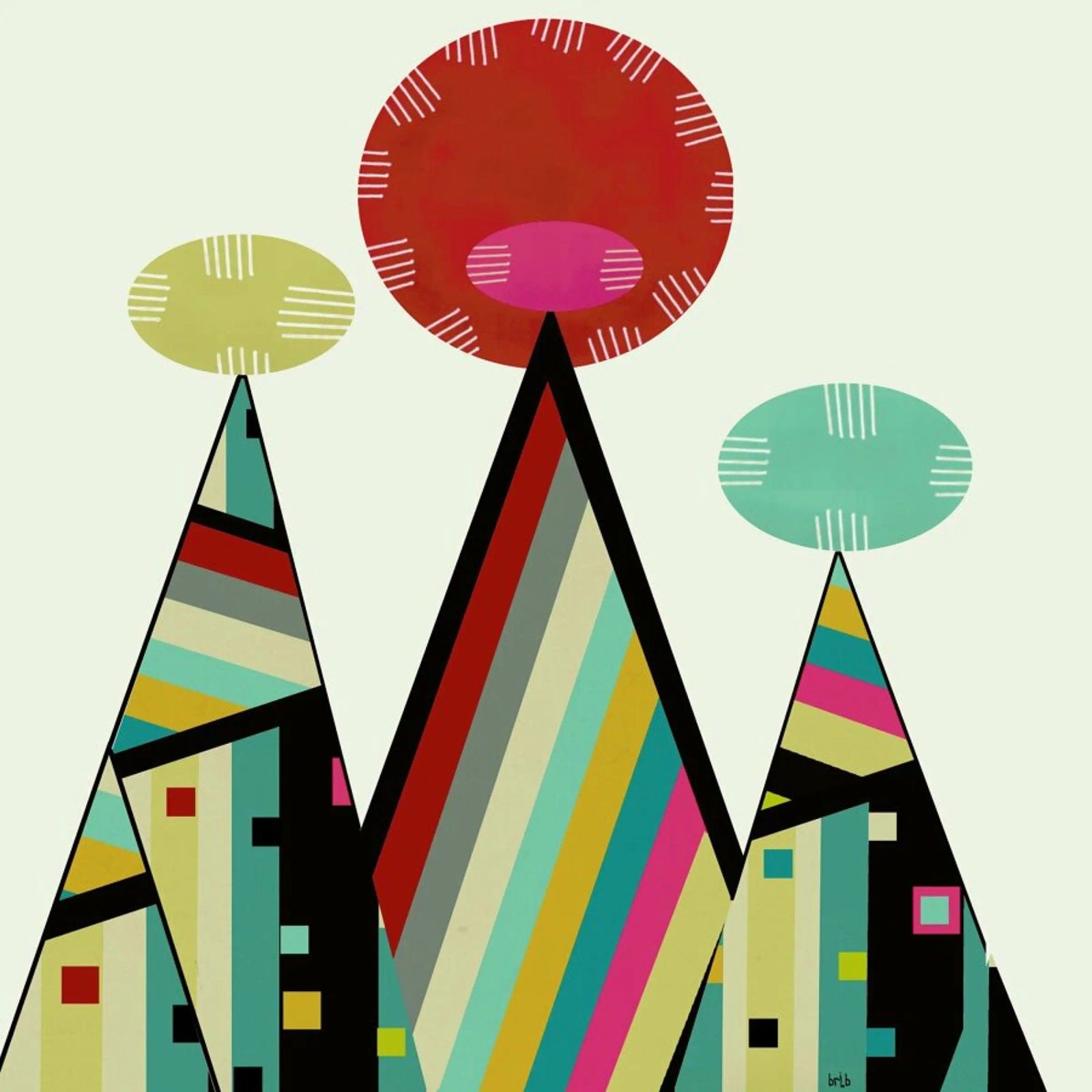 tribe Leinwand von Brian Buckley