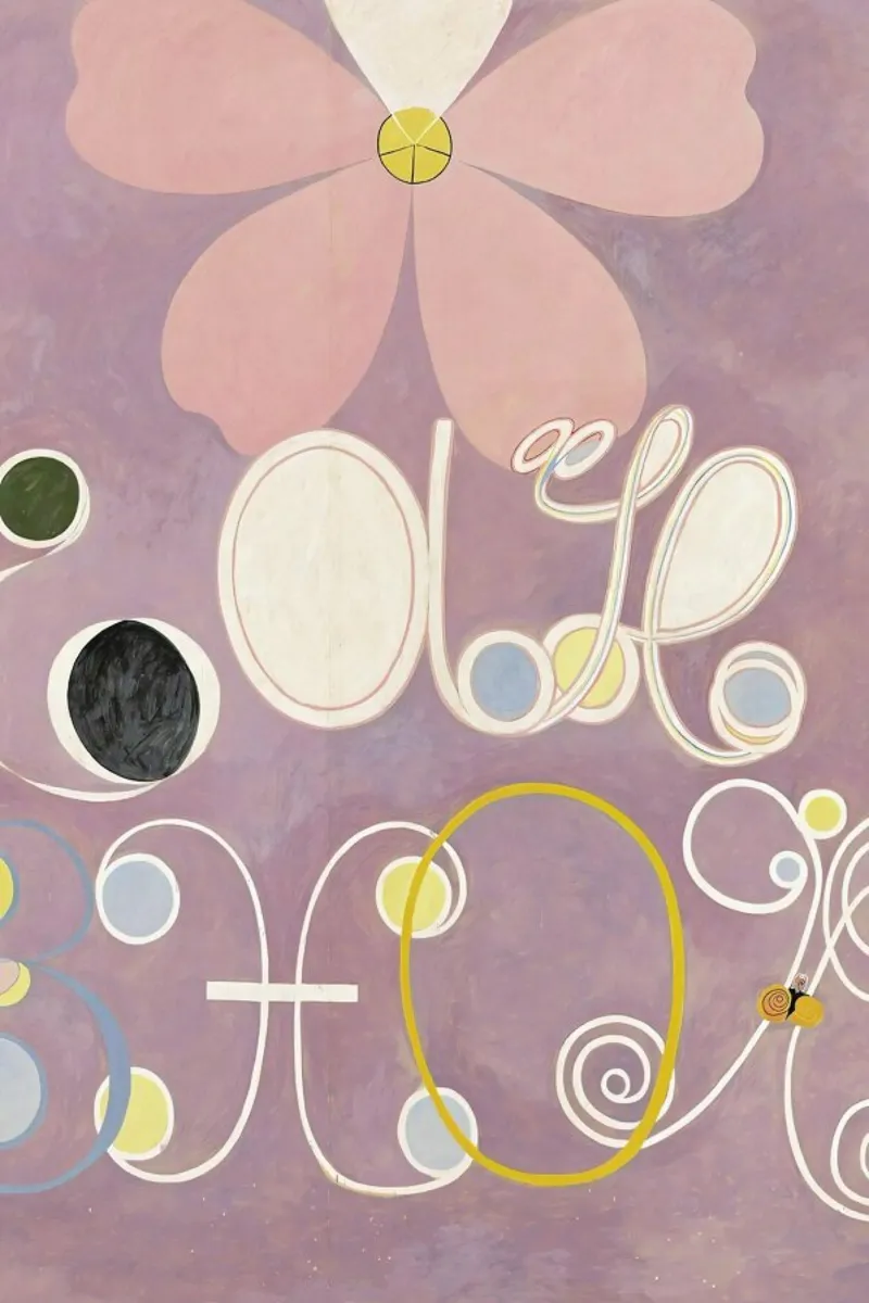 Hilma af Klint - The Ten Largest, No. 5 III pellicola backlit da Vintage by JUNIQE