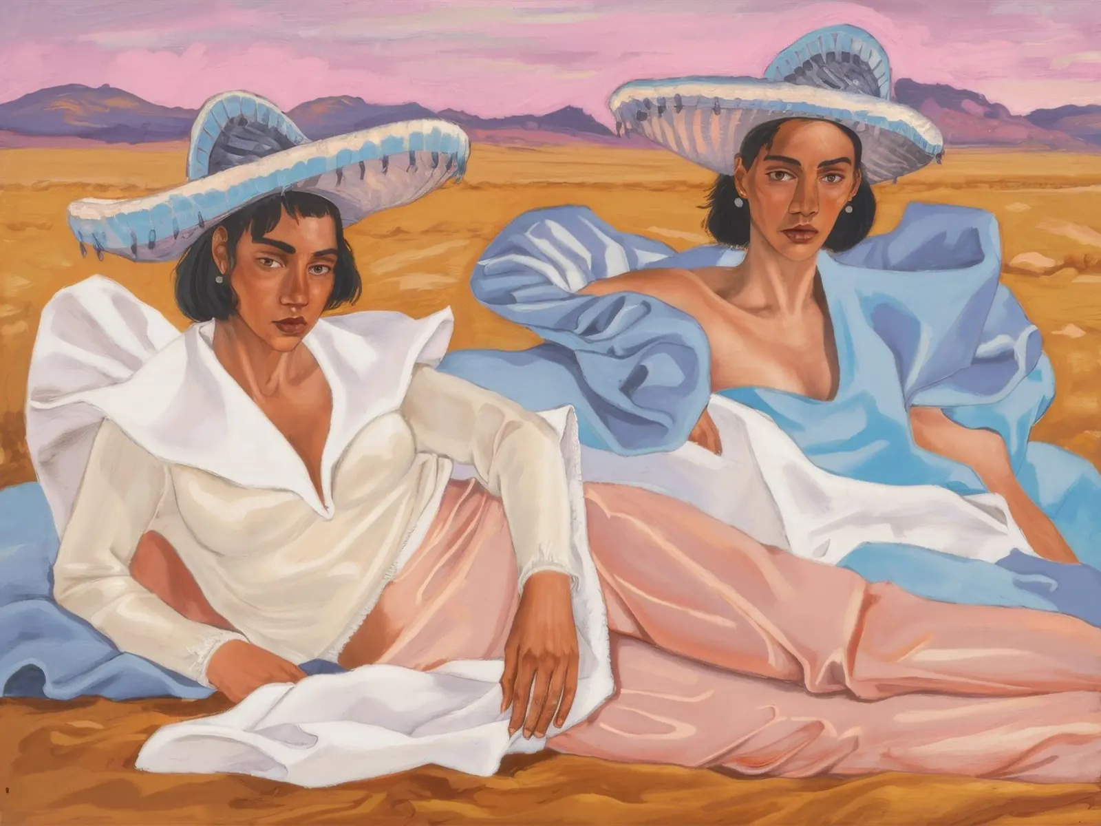 Desert Sister Gaze acrylic glass by Obisidian Brush