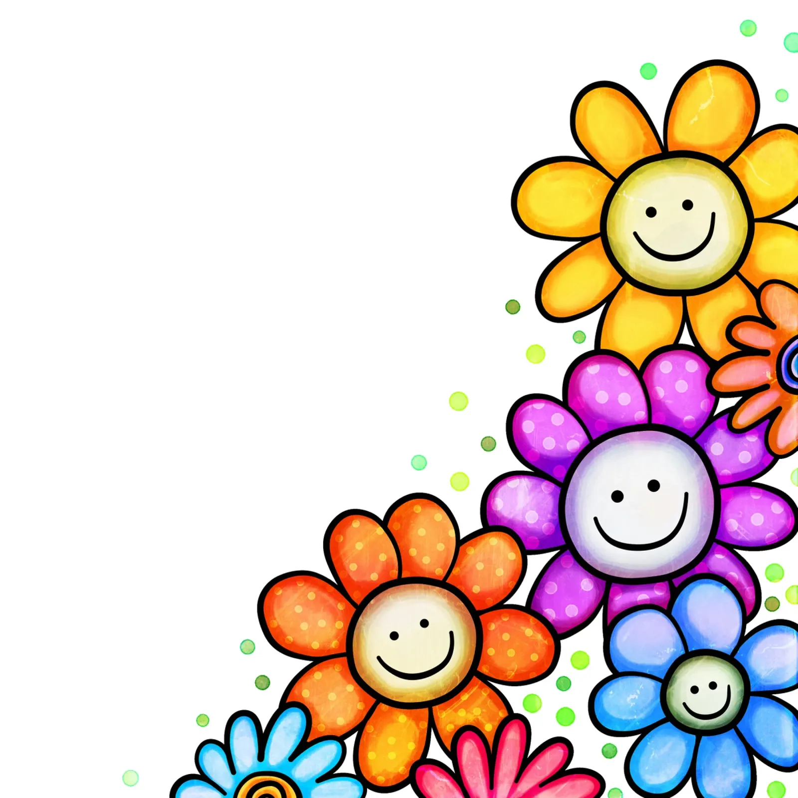 Bordo Smiley Bloom pellicola backlit da Botanical Pattern House