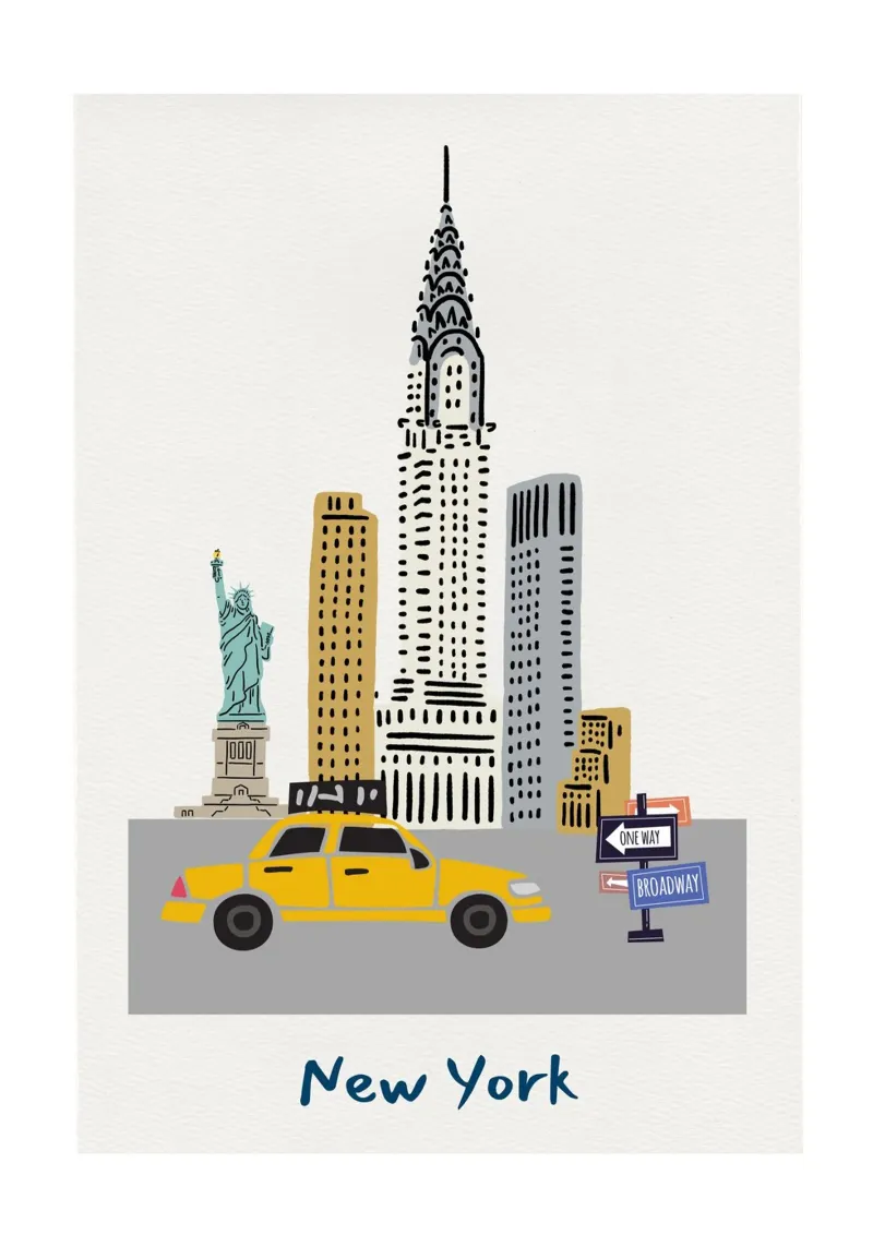 Big City Brights - New York poster da Sprouts & Sparks