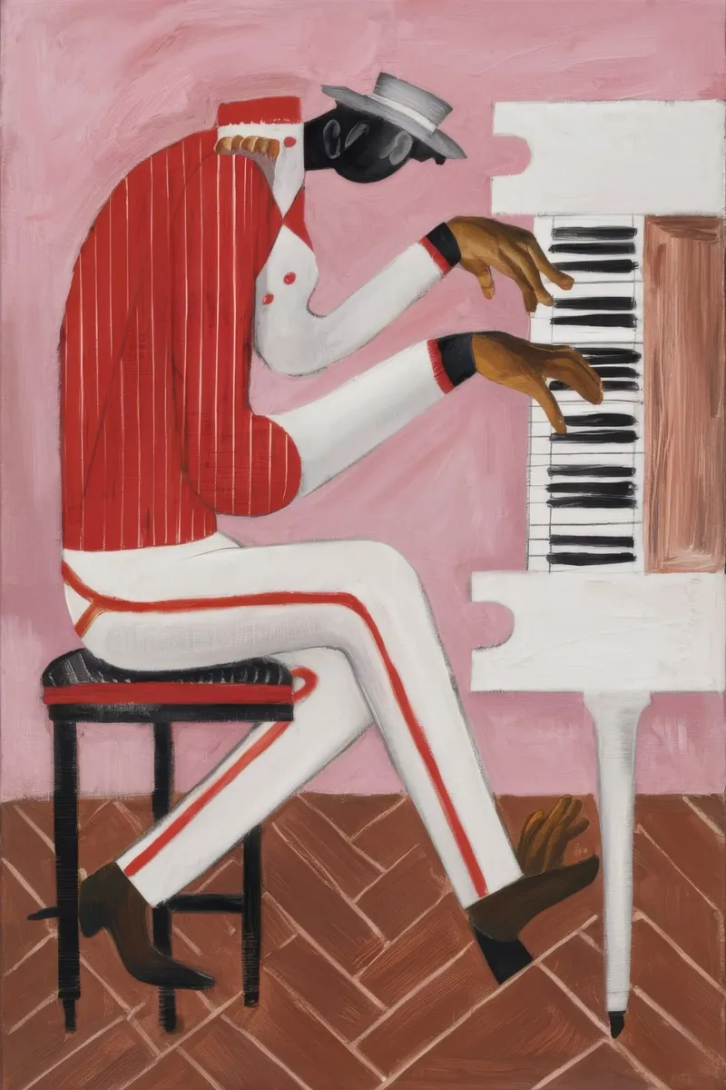 Melody Muscle Twist poster con telaio in legno da Obisidian Brush