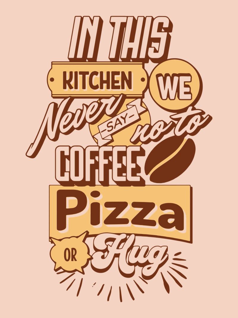 Kitchen Quote Poster von Gunawan Rb
