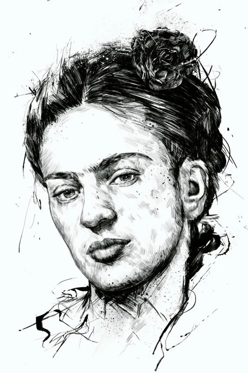 Frida canvas van Balazs Solti
