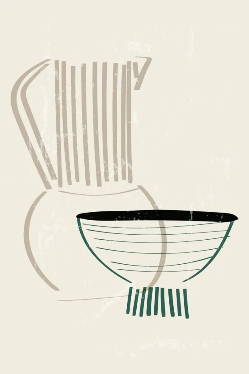 Clay Vase & Bowl pellicola backlit da Graphite
