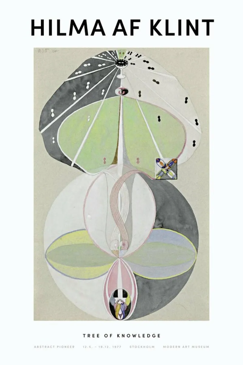 Hilma af Klint - Tree of Knowledge II plexiglas de Vintage by JUNIQE