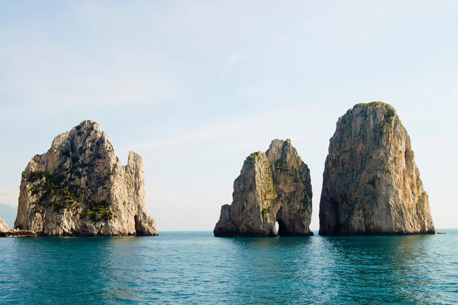 Capri Eiland, Italië Print, Reisposter, Europa Print canvas met Baklijst van TheTravelClub