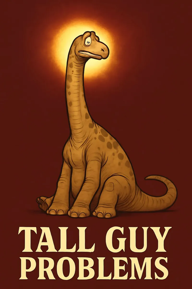 Meme divertente sul barosauro plexiglass da Funny Humor Art