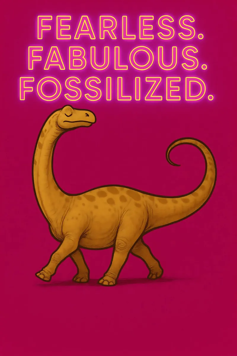Divertente Meme di Dreadnoughtus pellicola backlit da Funny Humor Art