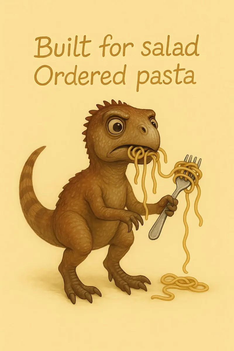 Meme divertente Heterodontosaurus tela da Funny Humor Art