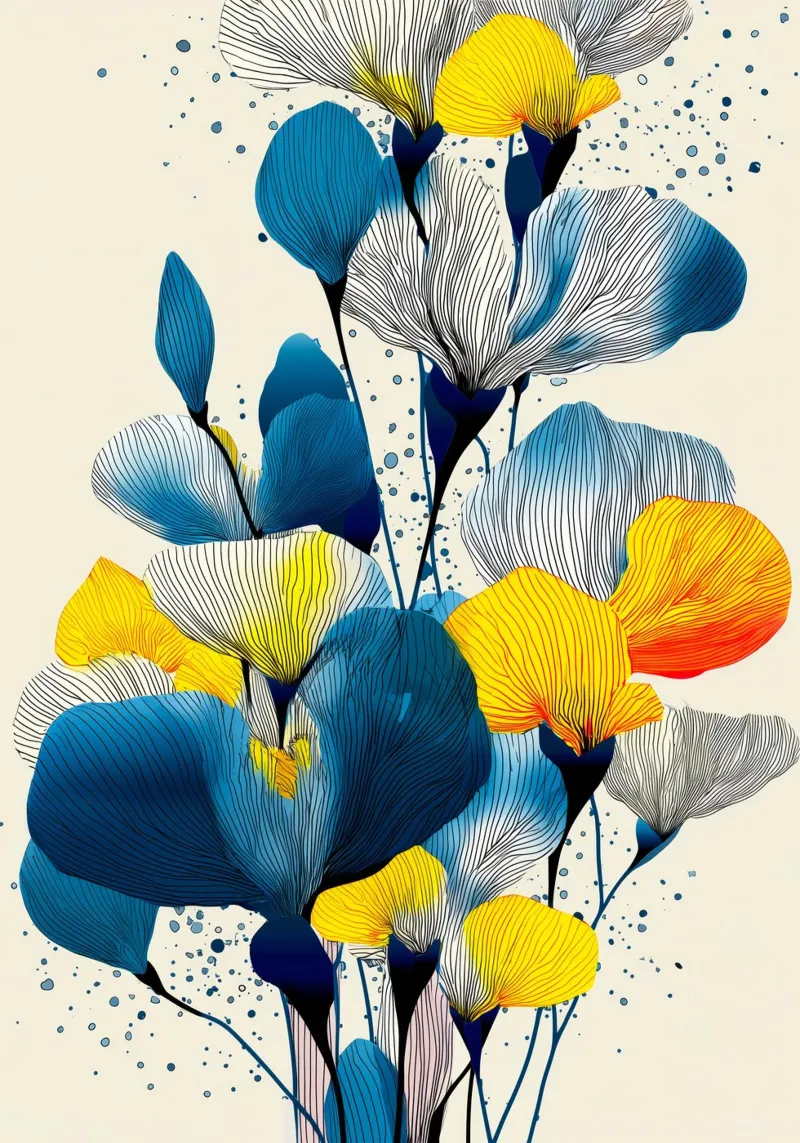 Fiori di iris plexiglass da Justyna Jaszke JBJart