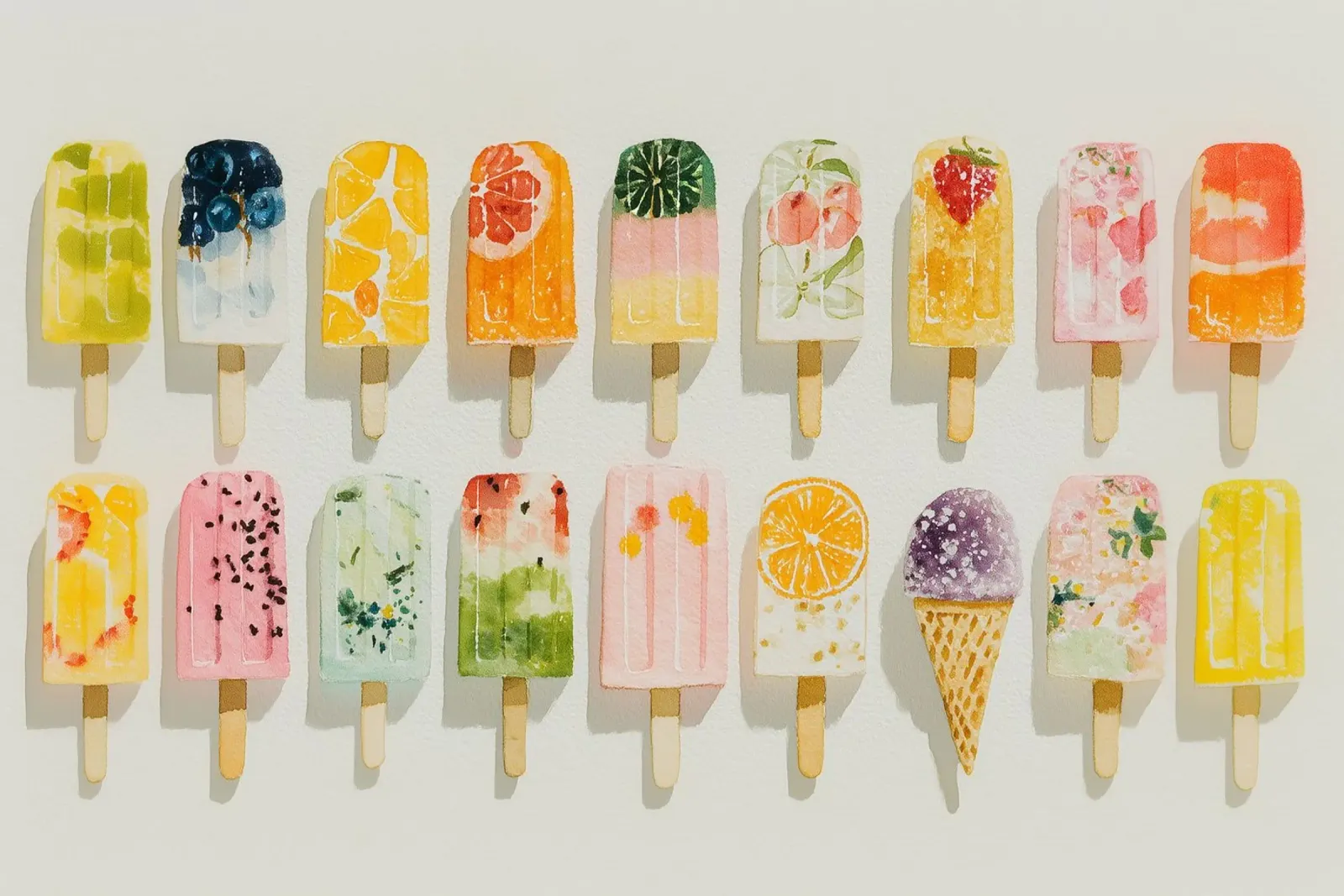 Le plaisir d'une glace fruitée poster de Carinaprint