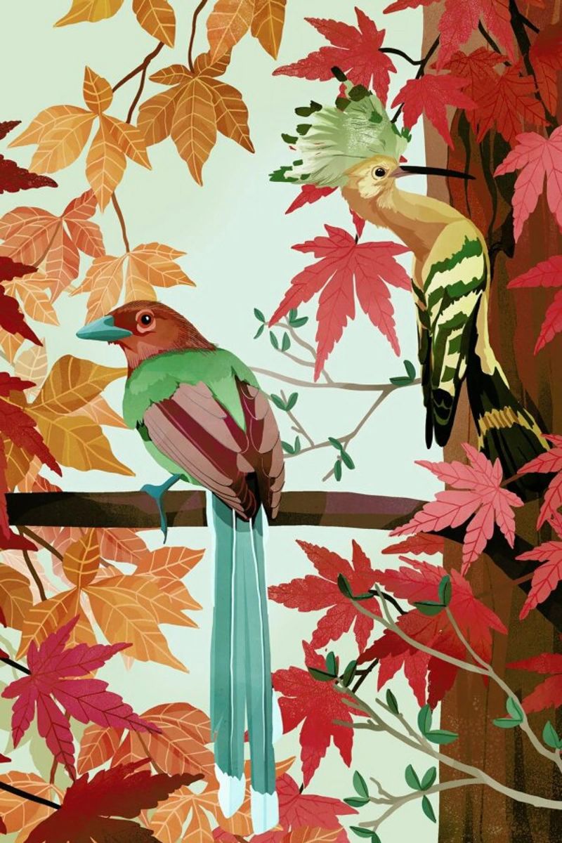Birds Of Autumn poster by Goed Blauw