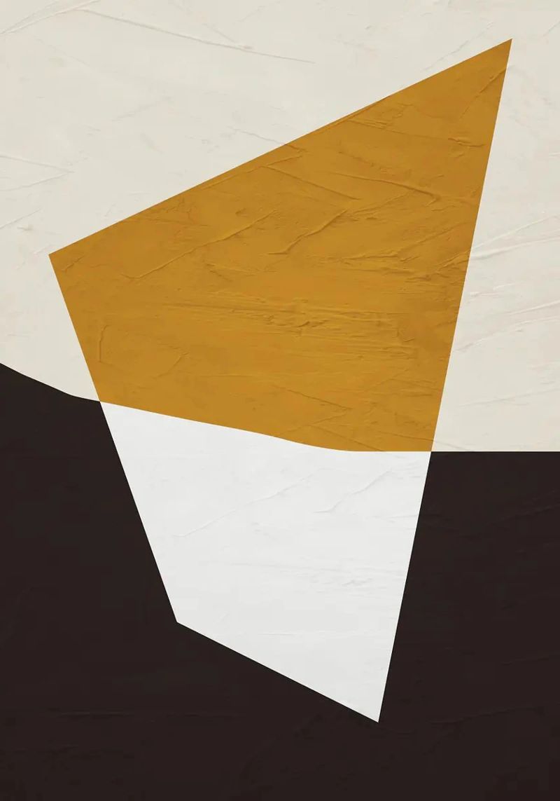 geometrische Form Dreieck Geometrie abstrakte Form Farbe Blocki Leinwand von Jhon W Caquimbo
