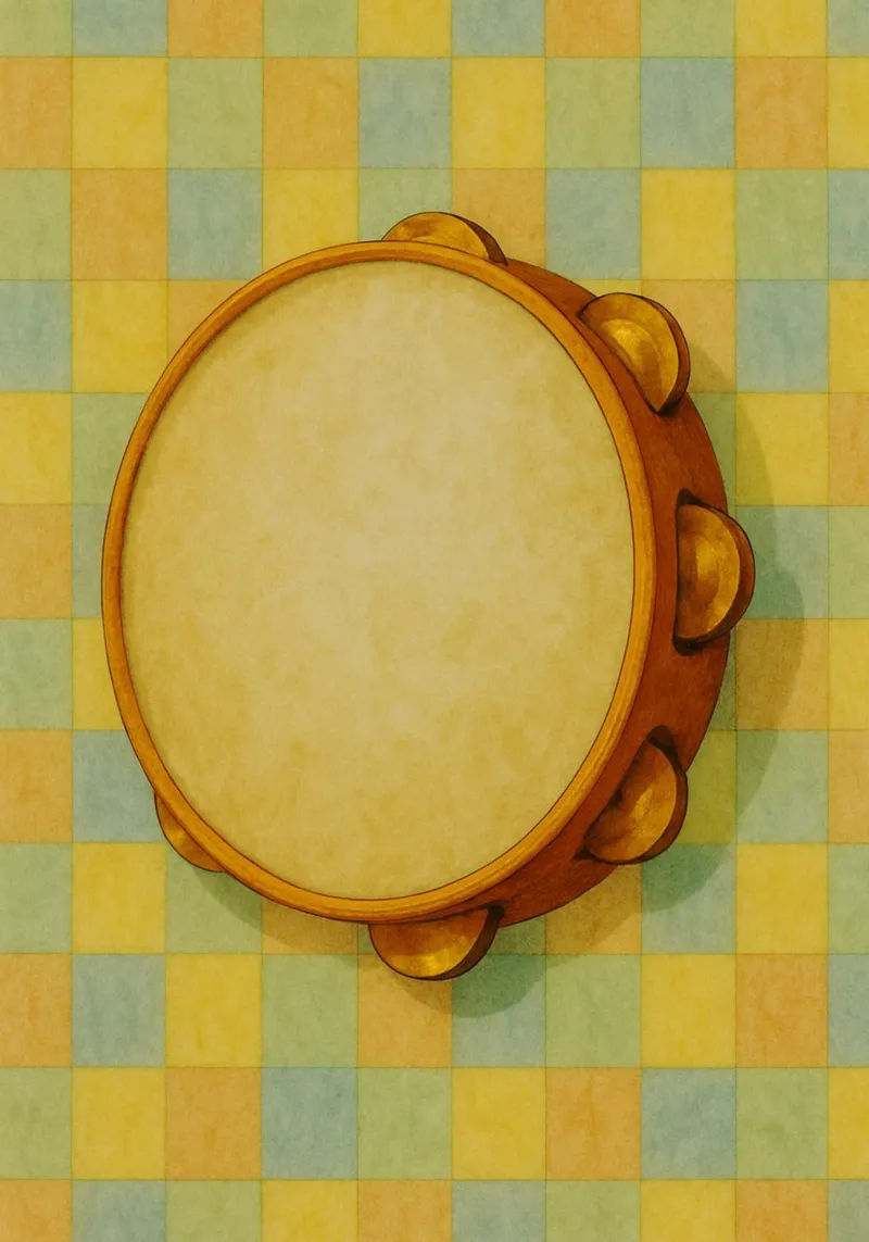 tamborine imagination painting drawing art canvas with Floater frame by the gendels