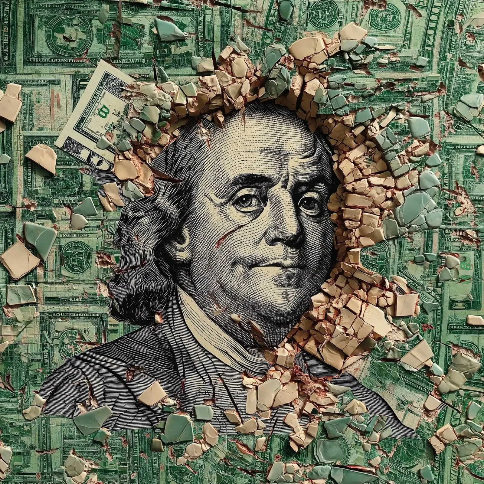 benjamin franklin US dollar pellicola backlit da Motivate-Today