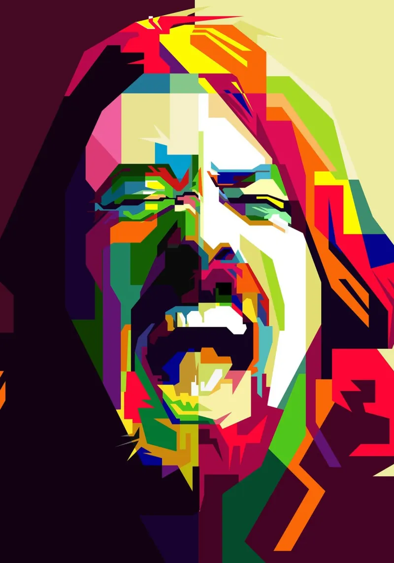 Dave Grohl Grunge Metal Trending Now poster da Artkreator