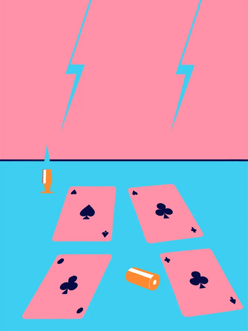 Carte da gioco poster con telaio in legno da TODAY'S SHOP