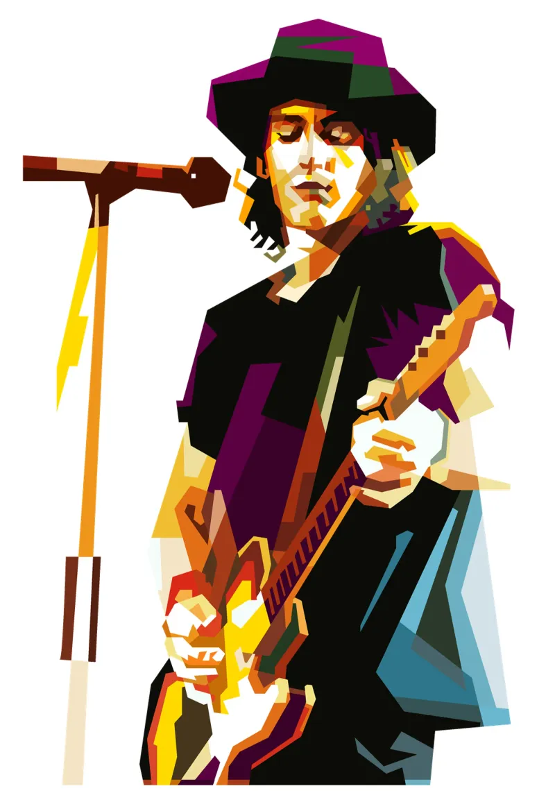 Izzy Stradlin Guitarist Musician Trending Now forex plate by Artkreator