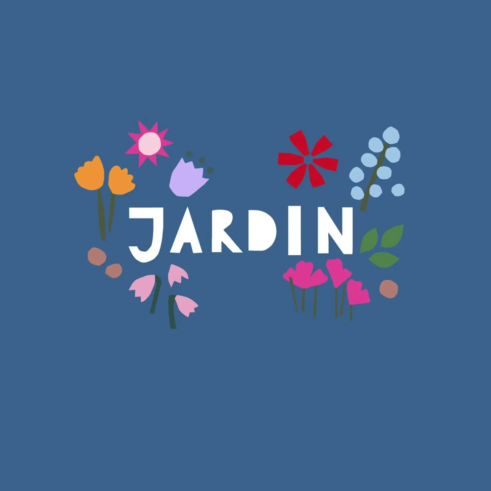 Jardin Papercut blau pellicola backlit da Iris Knabenschuh Design