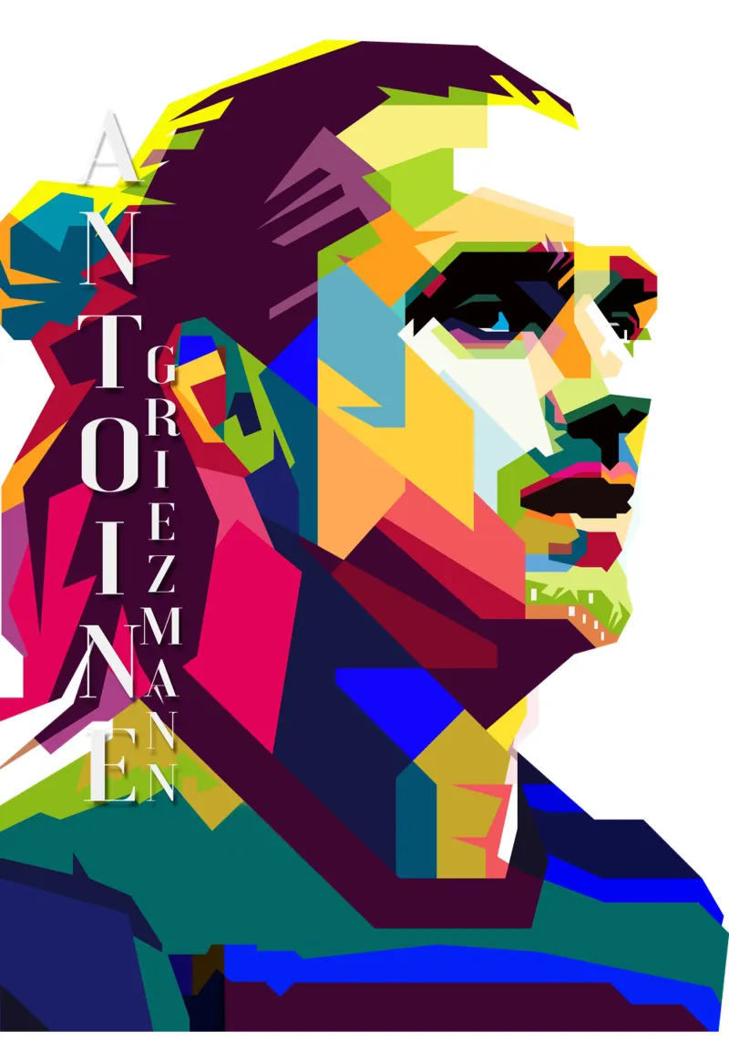 Antoine Griezmann Calcio Sport Trending Now poster da Artkreator