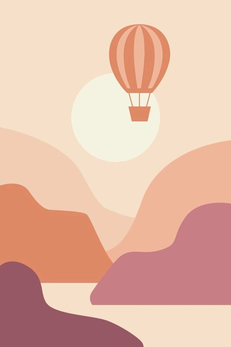 Ballooning at Sunset poster by Pure