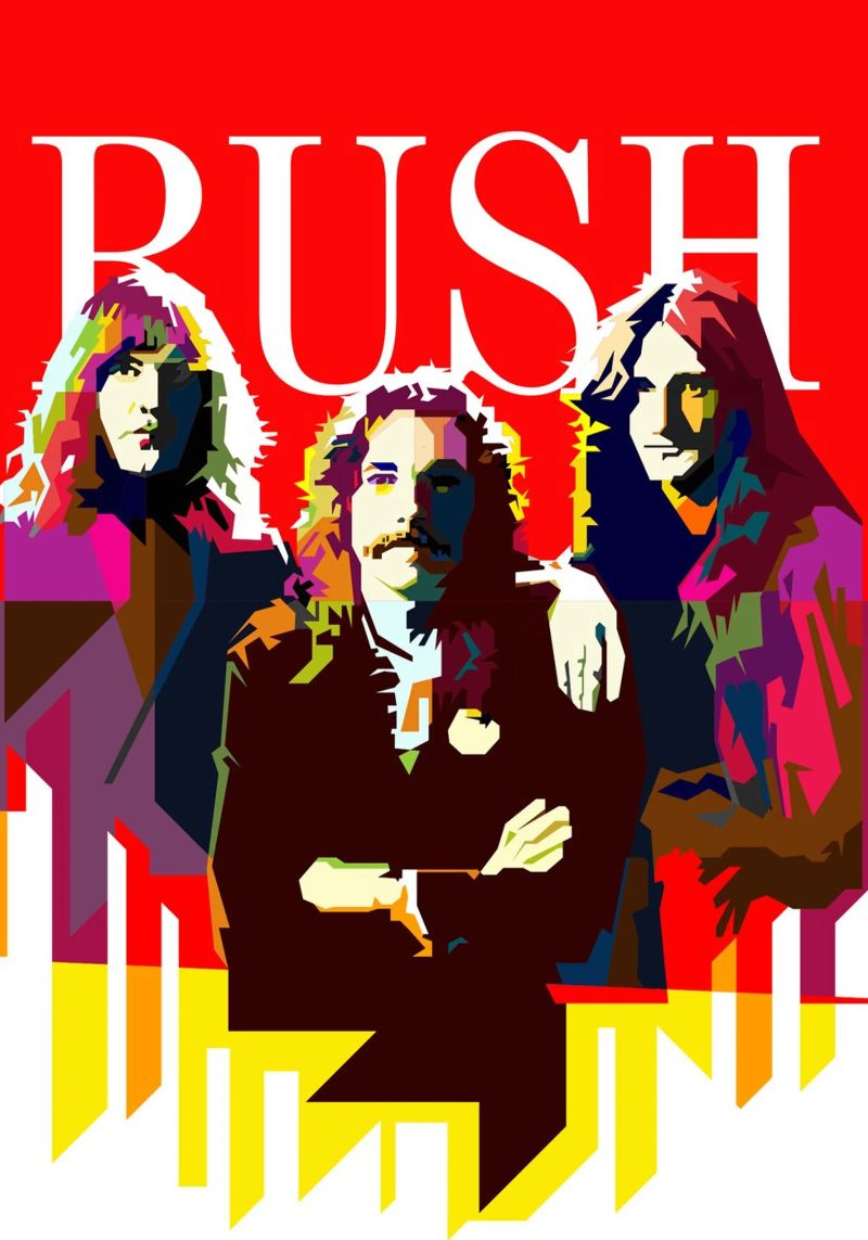 RUSH Rock Progressive Trending Now poster by Artkreator
