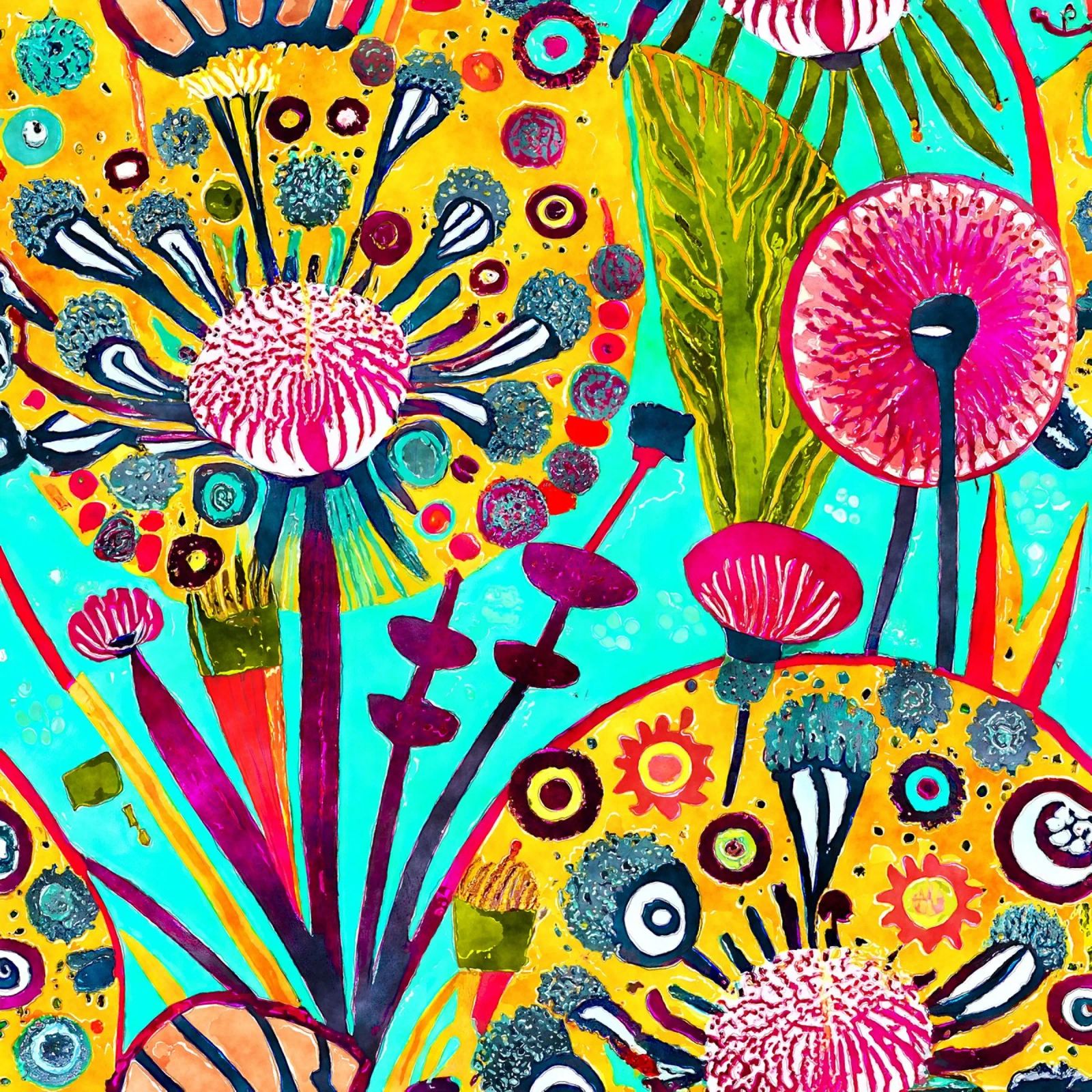 Pissenlits amusants poster de Botanical Pattern House