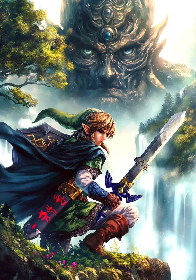 Link La leggenda di Zelda pellicola backlit da Fleur de Lys